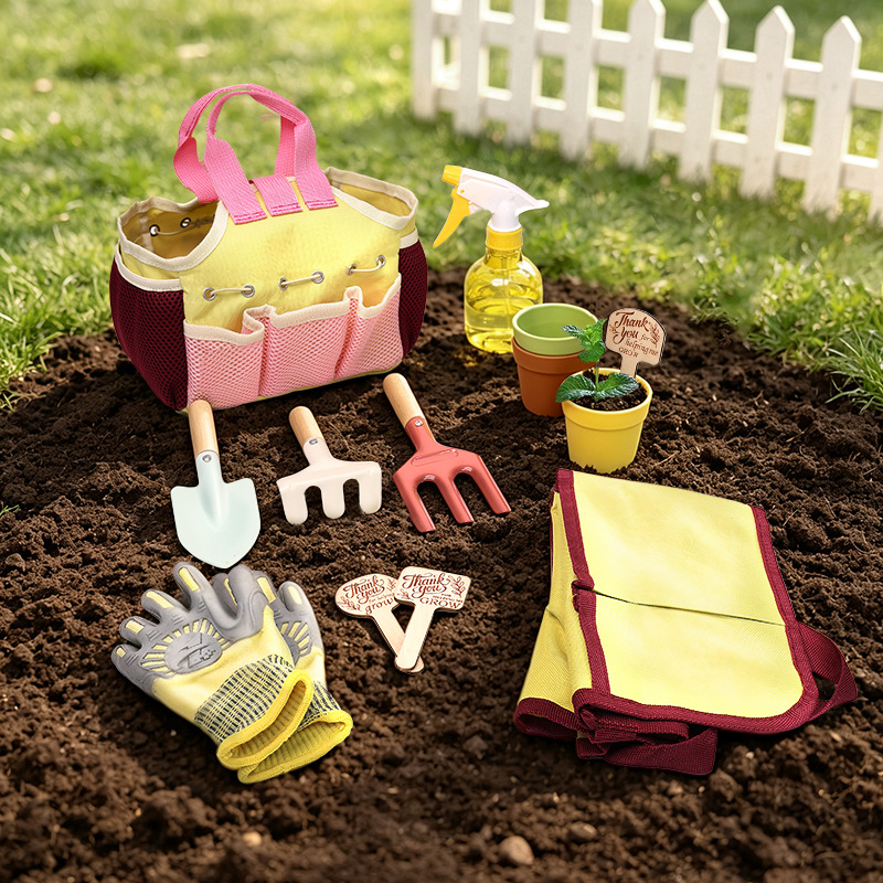 Kids Outdoor Garden Set - Kids Garden Tool Set Pretend Play