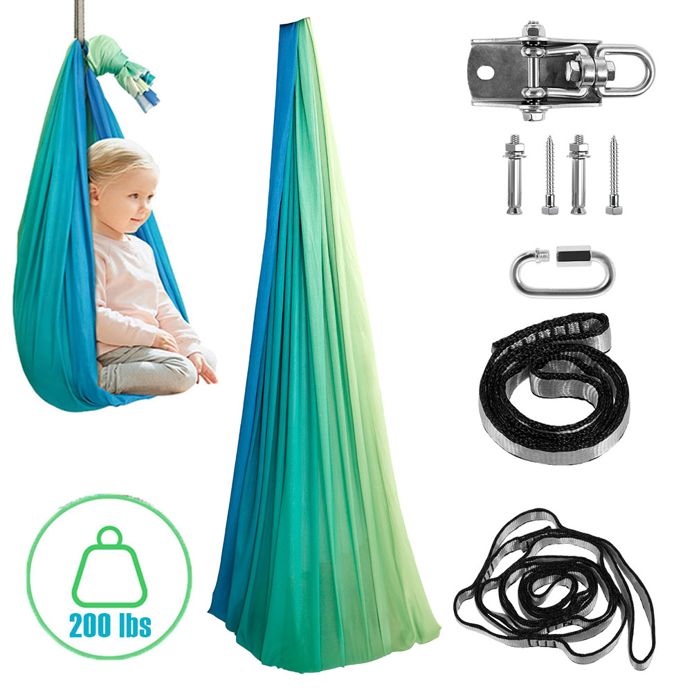 Kids Outdoor Hammock - Kids Sensory Swings Double Layer Comfortable