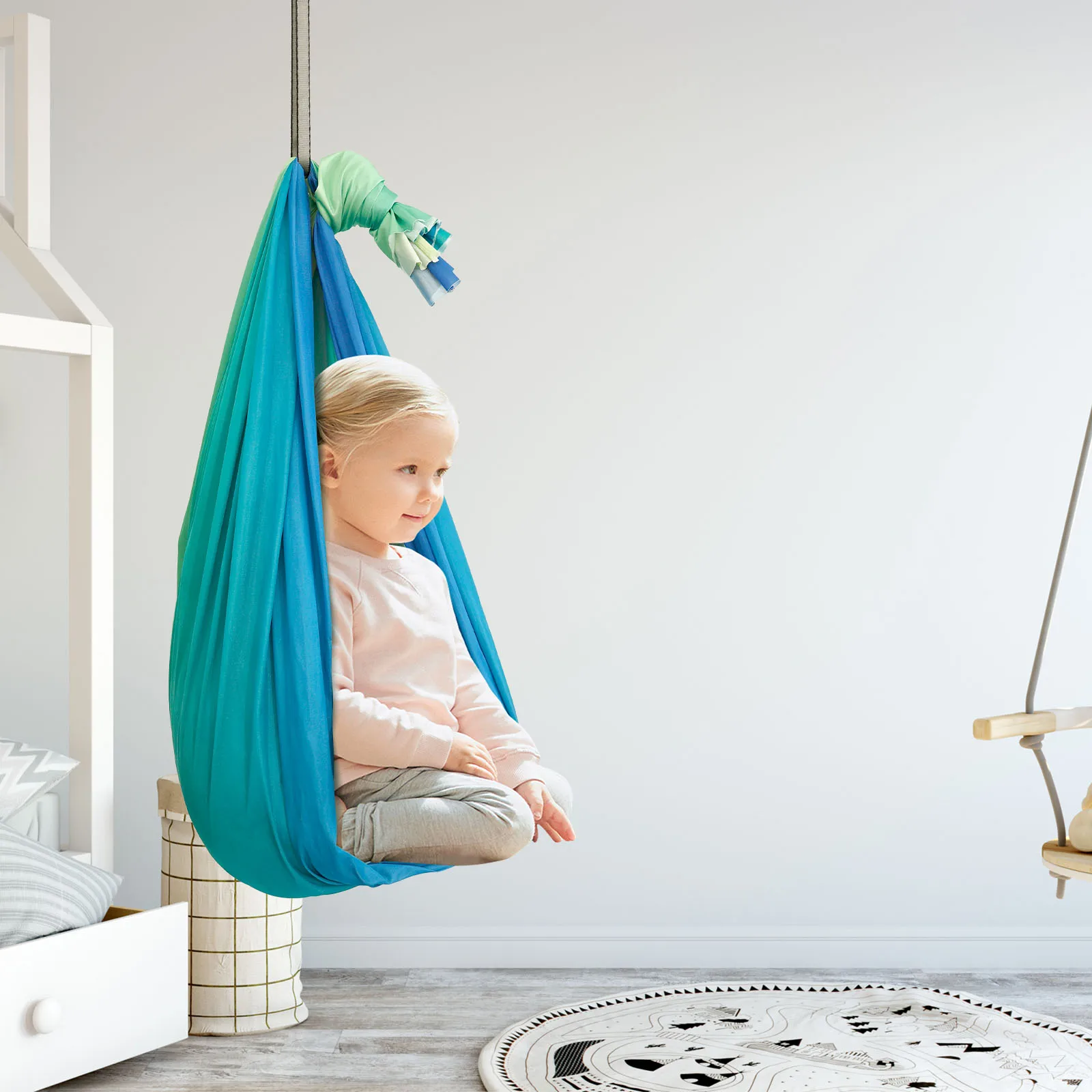 Kids Outdoor Hammock - Sensory Swings Double Layer Kids Adults