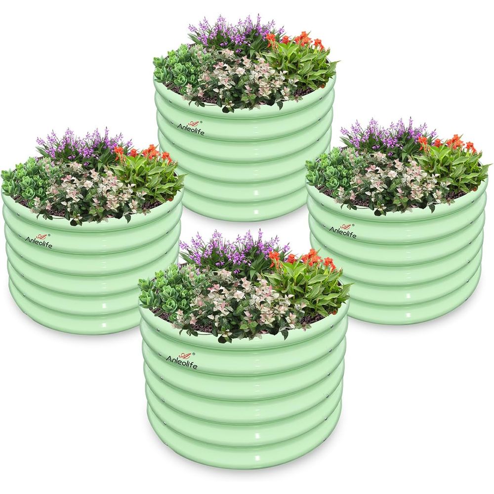 Kids Outdoor Garden - 4-Pack Mini Raised Garden Beds Outdoor