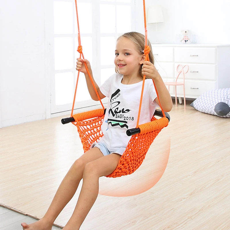 Kids Outdoor Hammock - Kids Hammock Nest Swing Hand Weaving