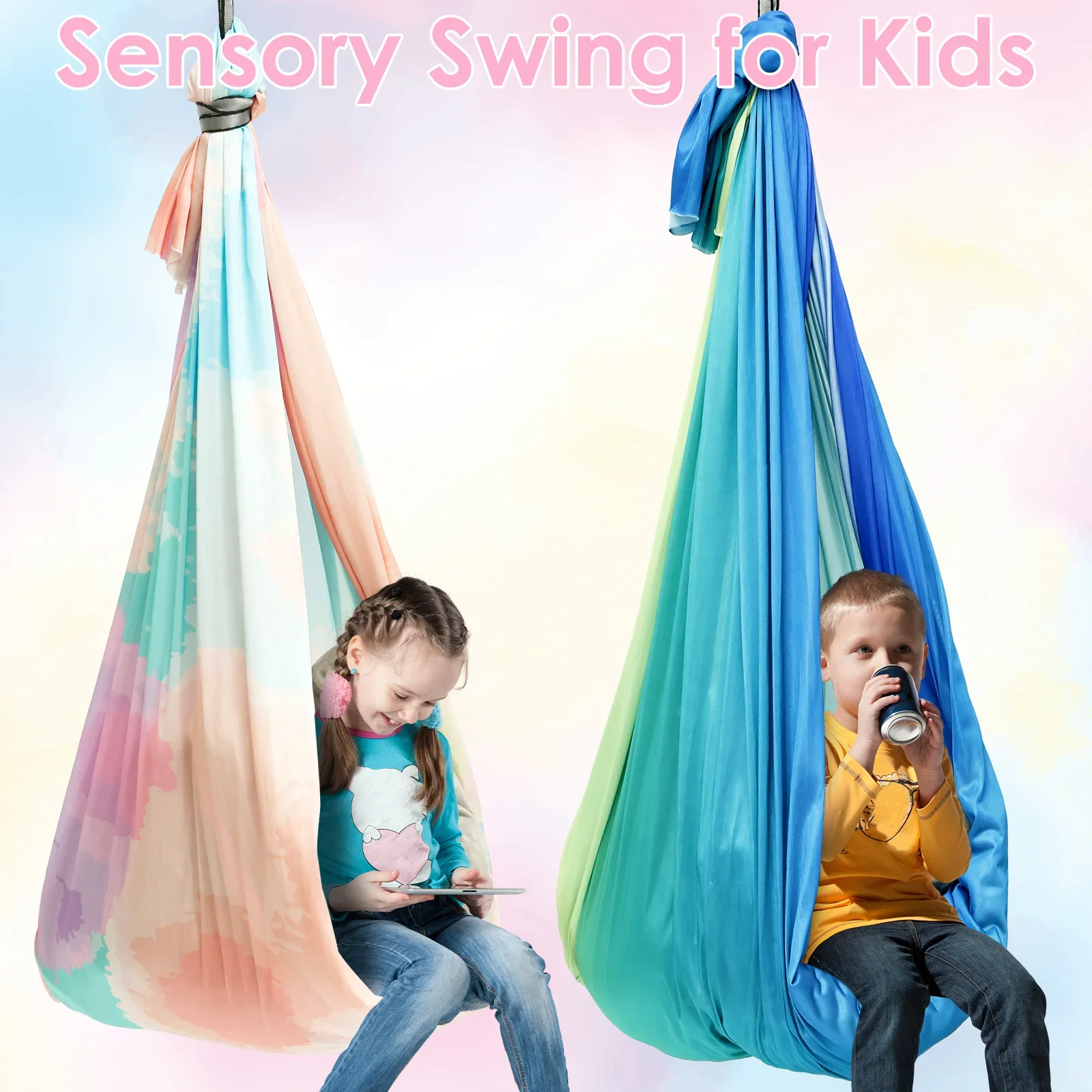 Kids Outdoor Hammock - Sensory Swing Comfortable Kids Sensory Hammock