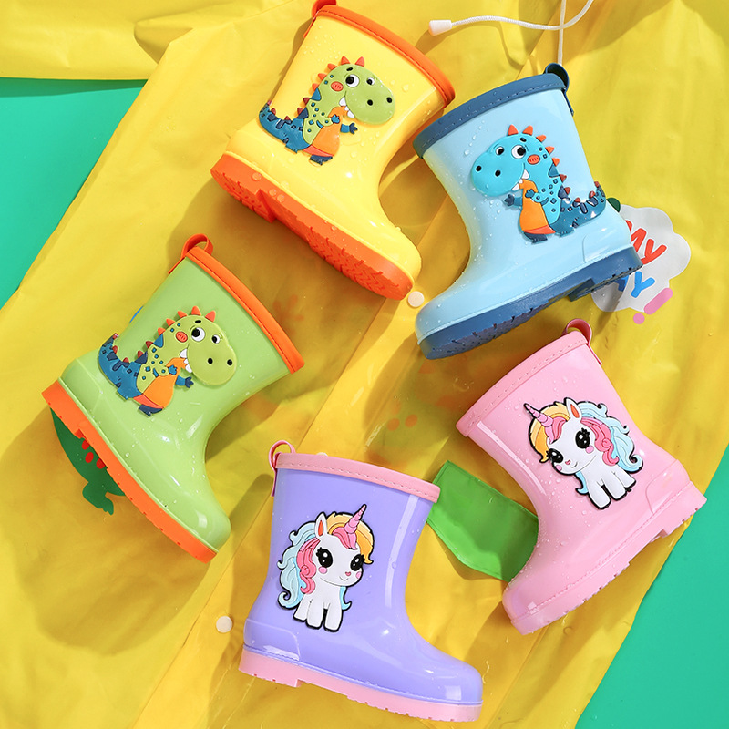 Kids Outdoor Garden - All-season Boy Girl Dinosaur Rain Boot