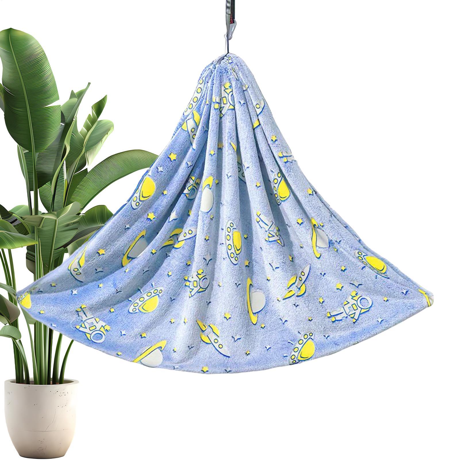 Kids Outdoor Hammock - Kid Swing Chair Glowing-in-the-Dark Sensory Hammock