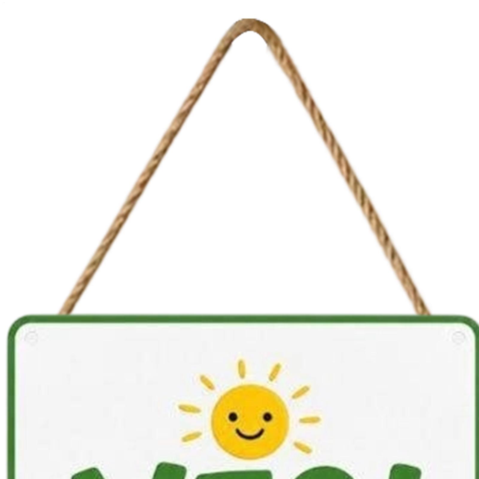 Door Hanger Metal Double Sided - Kids Outdoor Garden 评论和价格