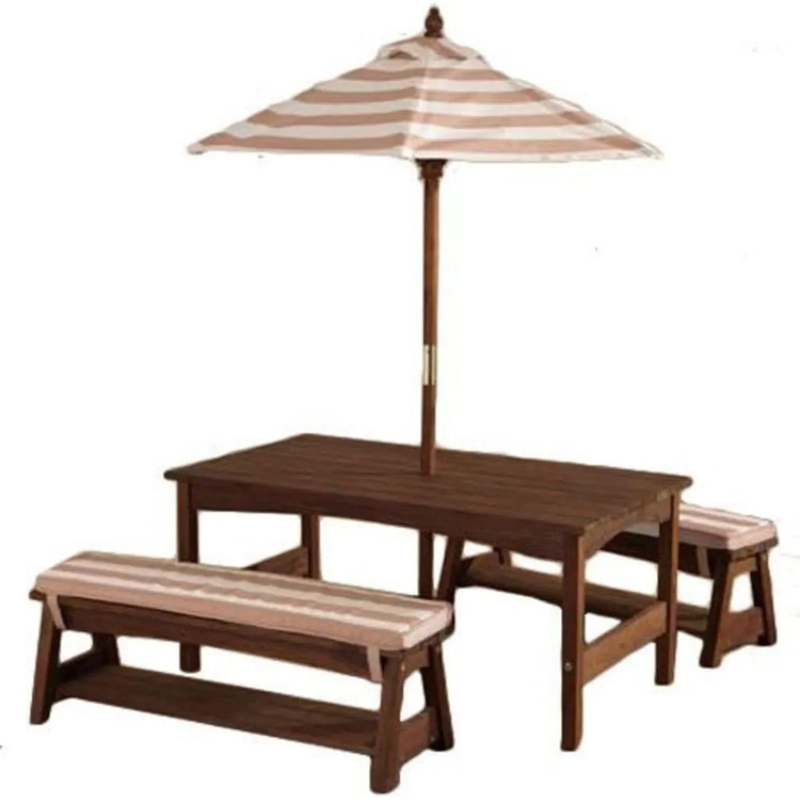 For Outdoor Wooden Table & Ben - Kids Outdoor Bench With Umbrella 评论和价格