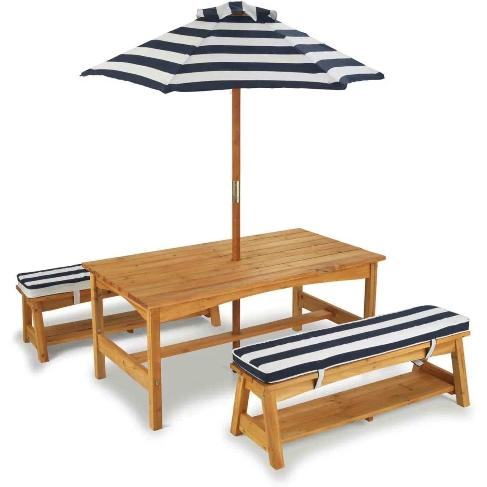 For Outdoor Wooden Table & Ben - Kids Outdoor Bench With Umbrella 评论和价格