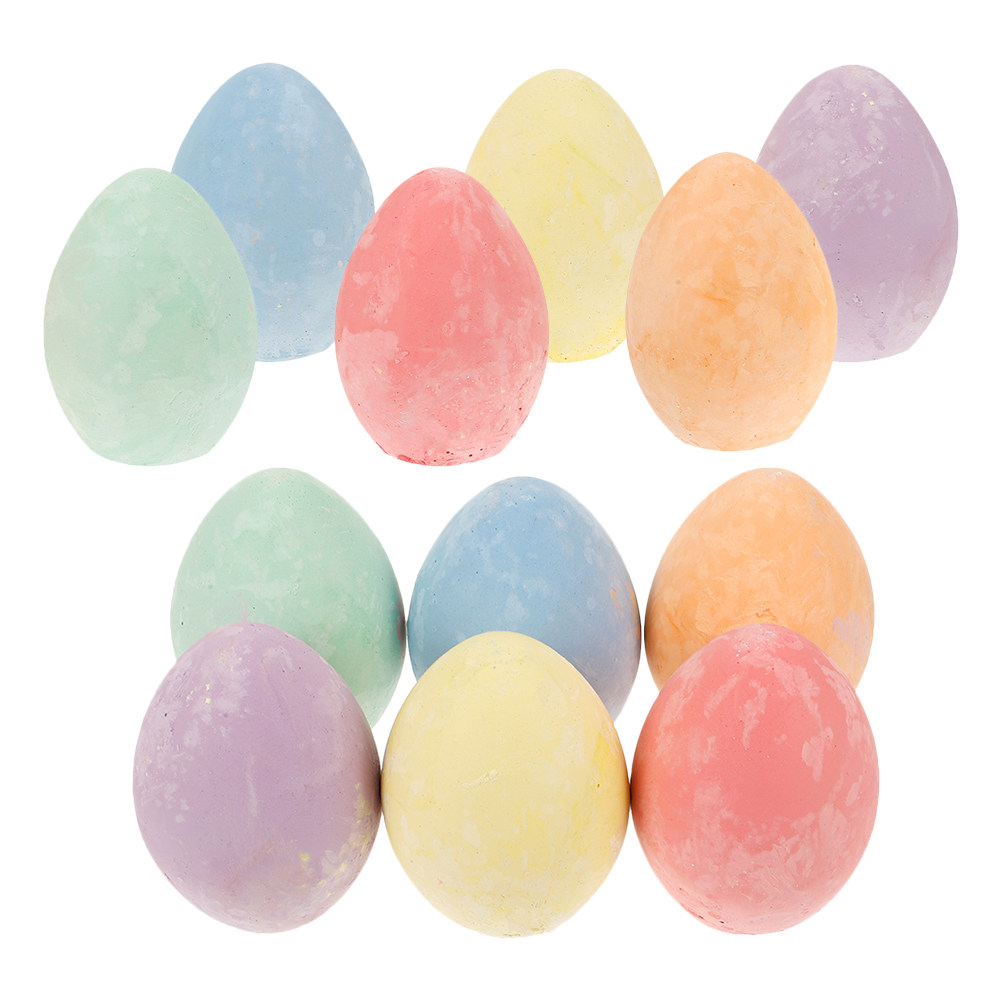 12Pcs Adorable Egg Chalk for K - Kids Outdoor Chalkboard 评论和价格