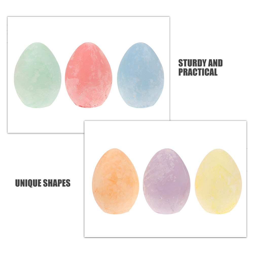12Pcs Adorable Egg Chalk for K - Kids Outdoor Chalkboard 评论和价格