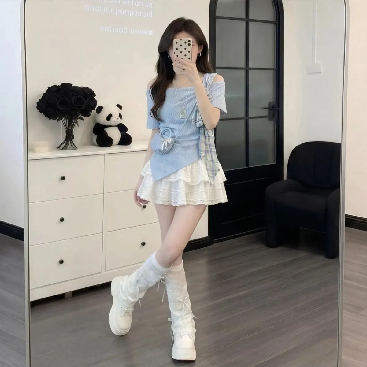 Women's Korean Summer Sweet Bl - Tee Ball Set 评论和价格