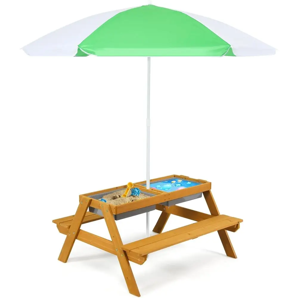 3-in-1 Height-Adjustable Umbre - Kids Outdoor Garden Set 评论和价格