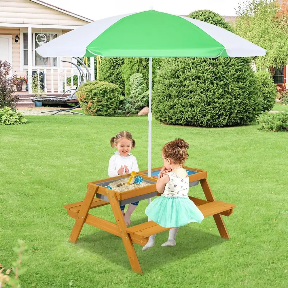 3-in-1 Height-Adjustable Umbre - Kids Outdoor Garden Set 评论和价格