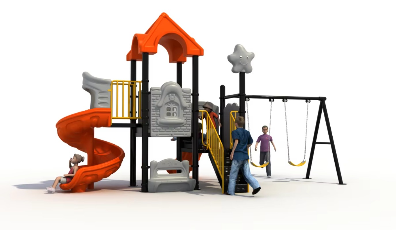 Outdoor Steel Plastic Swing Se - Kids Outdoor Garden Set 评论和价格