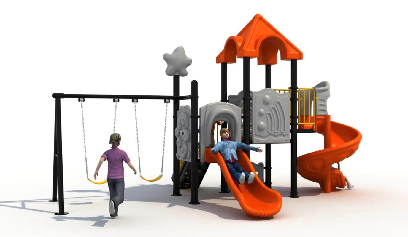 Outdoor Steel Plastic Swing Se - Kids Outdoor Garden Set 评论和价格