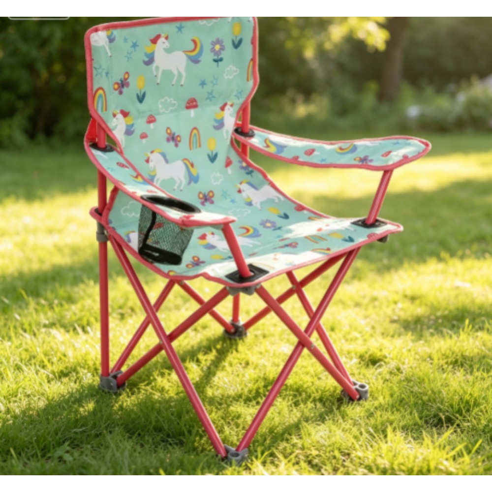 Portable Kids Folding Camping  - Kids Unicorn Outdoor Chair 评论和价格