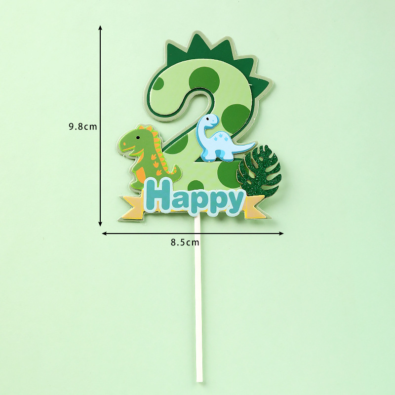 Dinosaur Palm Leaves Cake Topp - Kids Outdoor Merry Go Round 评论和价格