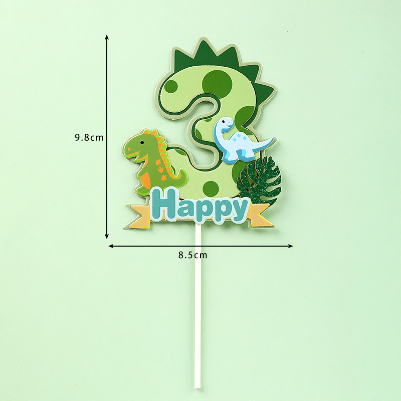 Dinosaur Palm Leaves Cake Topp - Kids Outdoor Merry Go Round 评论和价格