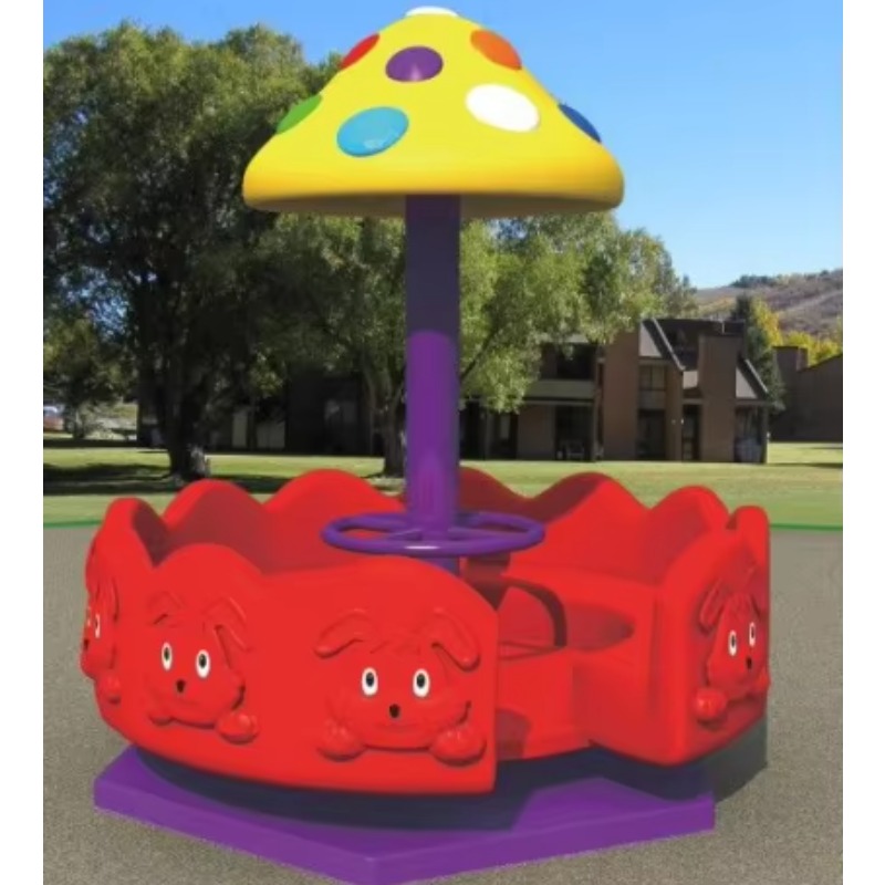 Kids Outdoor Cute Style Plasti - Kids Outdoor Merry Go Round 评论和价格