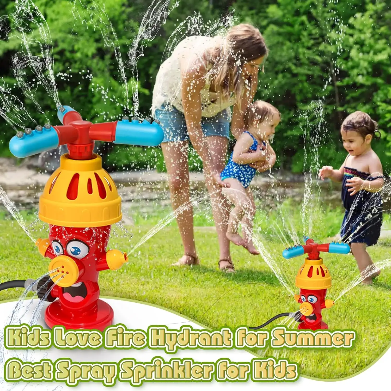 Water Spray Toy Hydrant Sprink - Kids Outdoor Garden 评论和价格