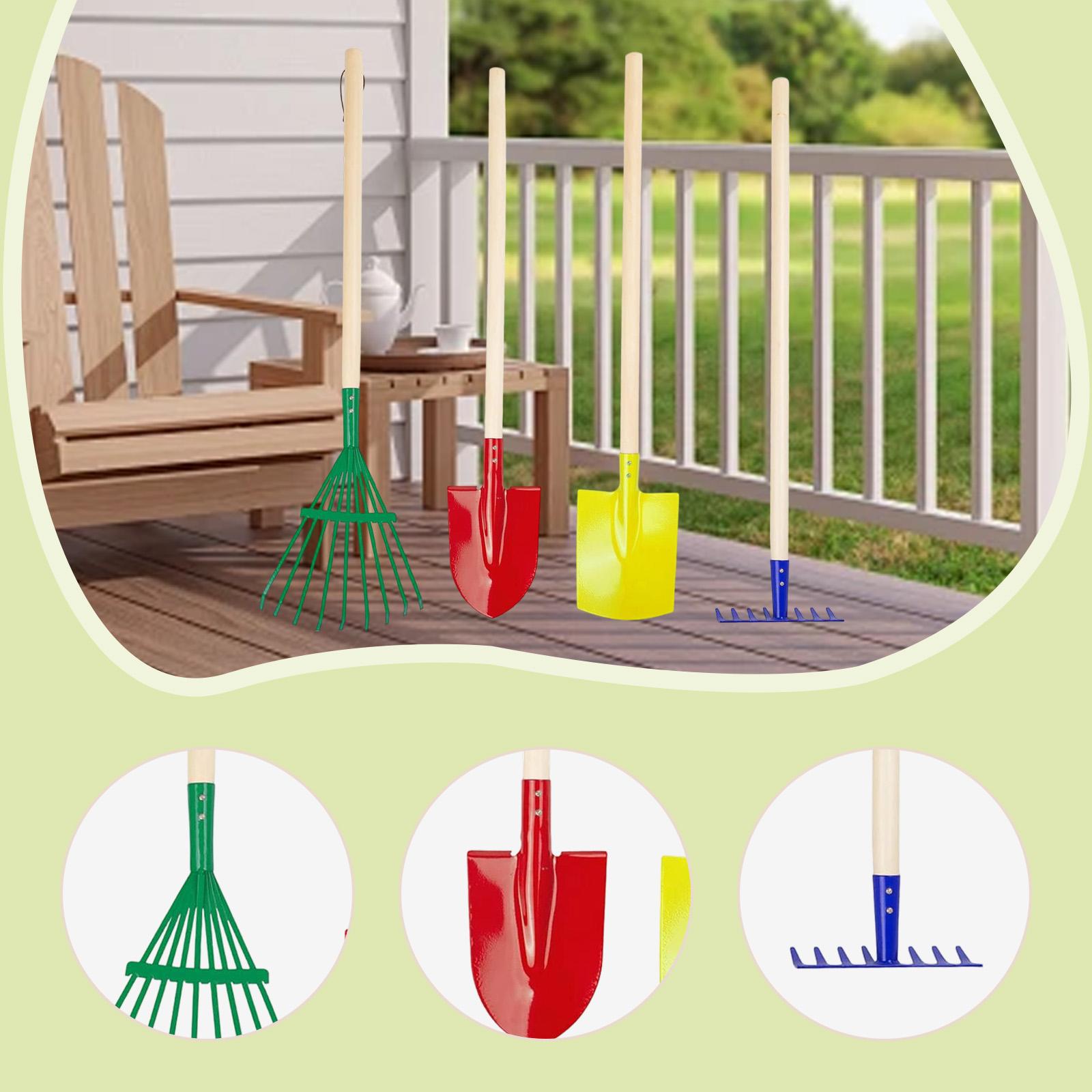4Pcs Kids Garden Tool Set Meta - Kids Outdoor Garden Set 评论和价格