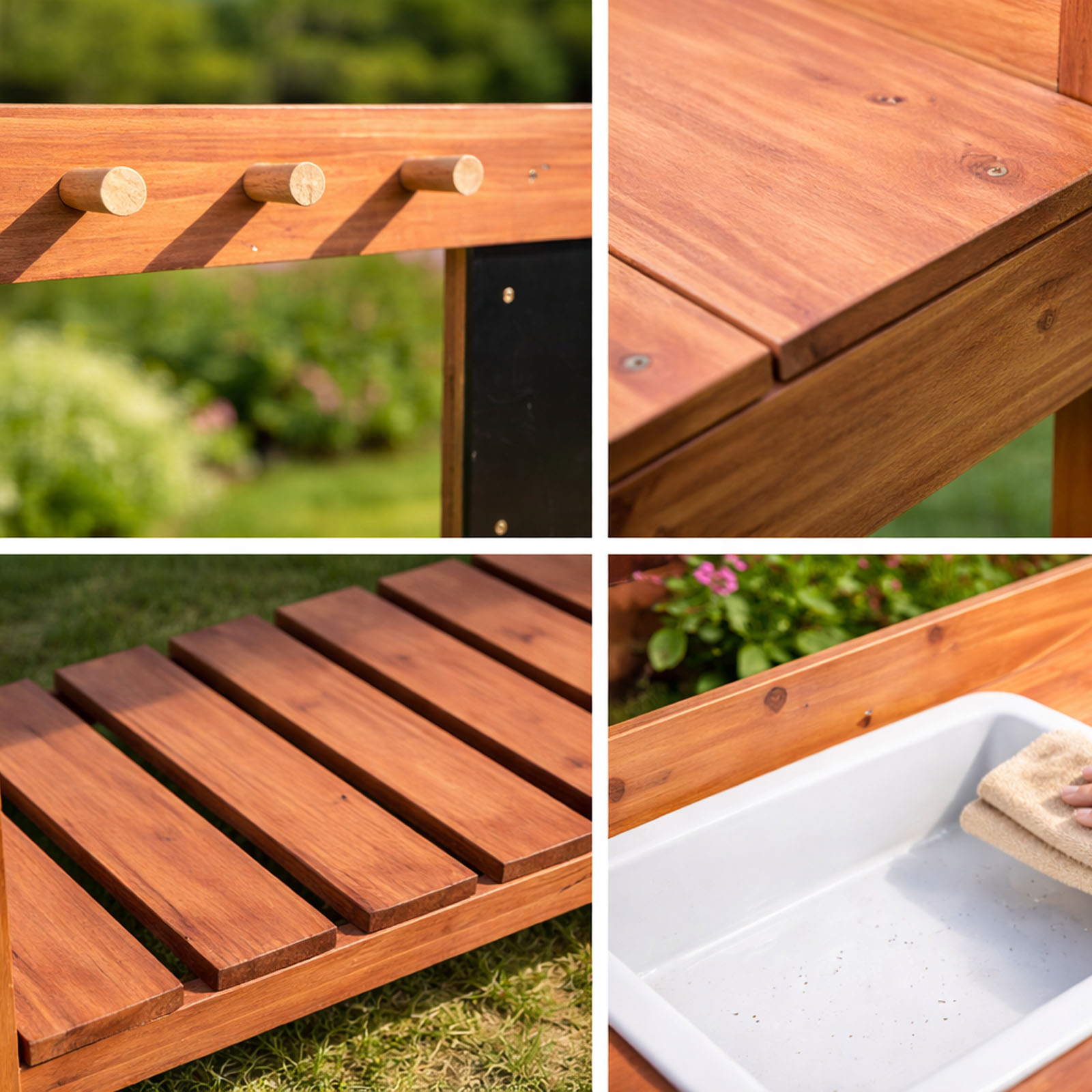 Wooden Potting Benches For Chi - Kids Outdoor Garden 评论和价格