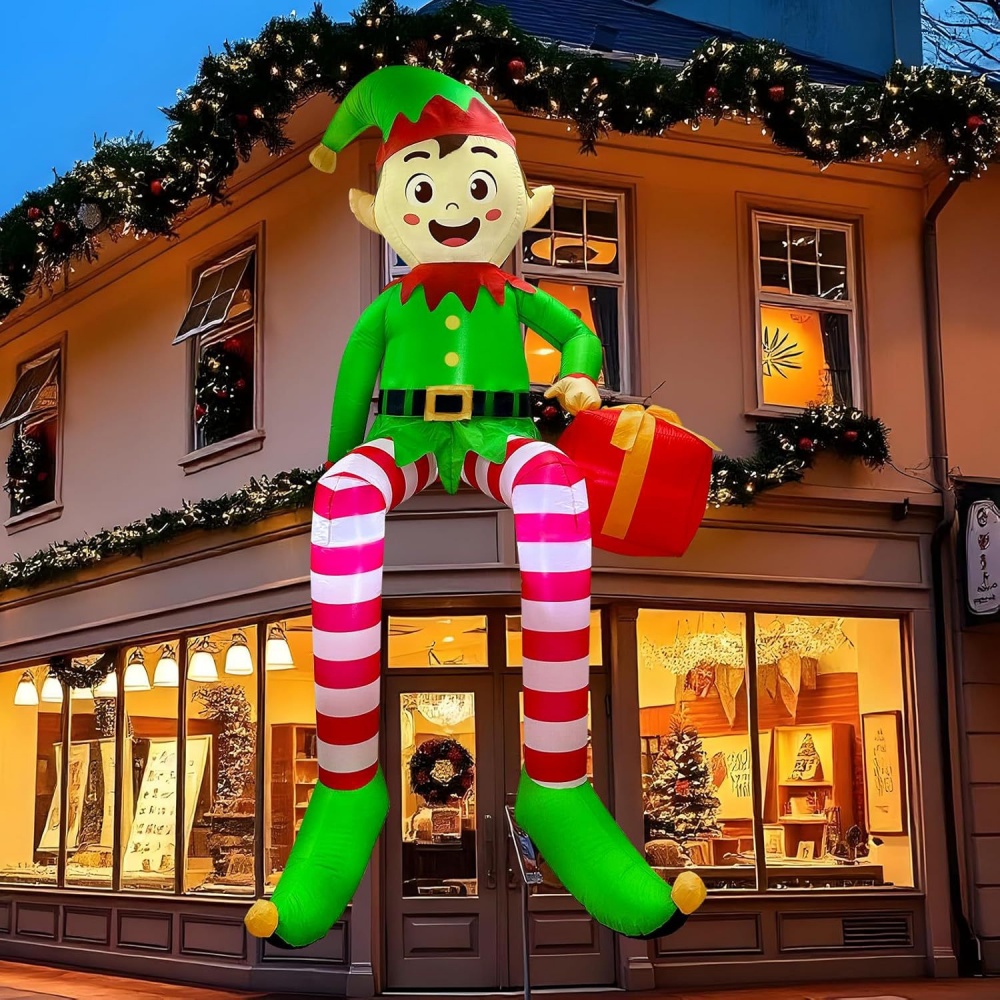 8FT Christmas Inflatables Sitt - Kids Outdoor Garden 评论和价格