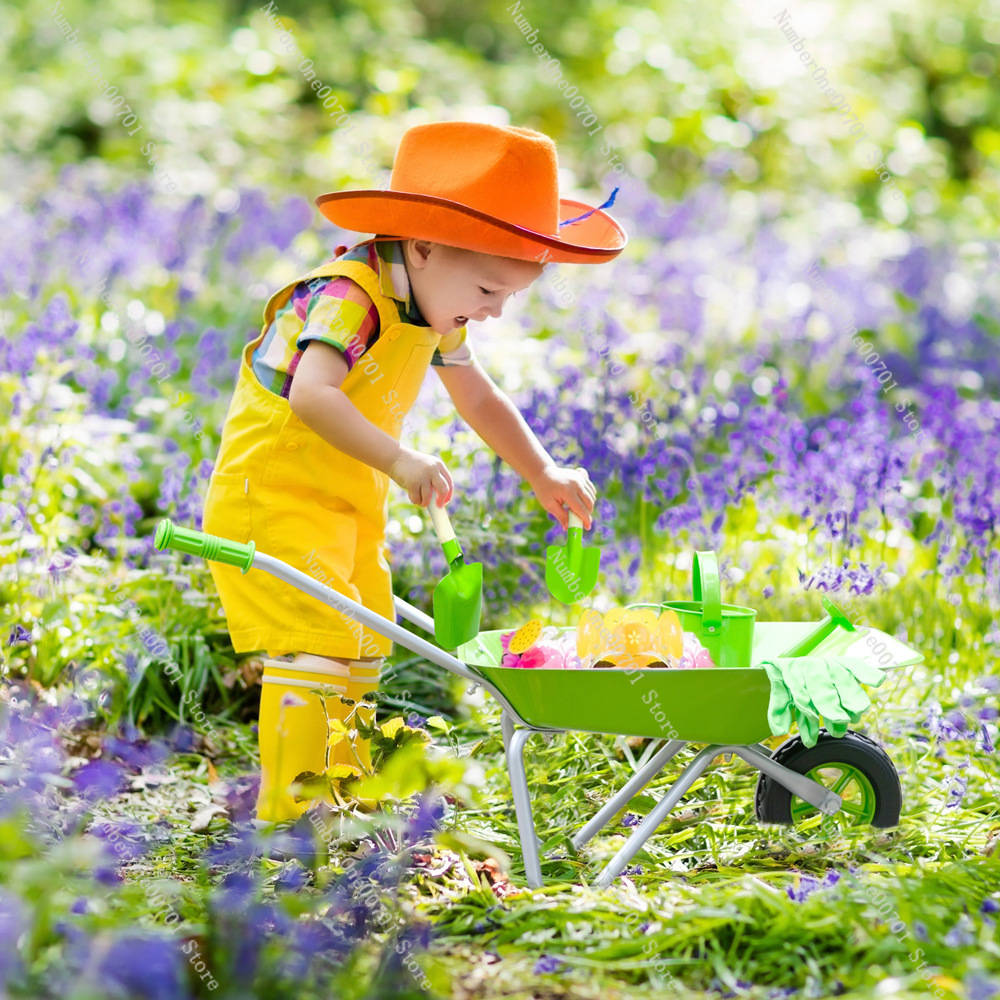 Kids Outdoor Wheelbarrow, Gree - Kids Outdoor Garden 评论和价格
