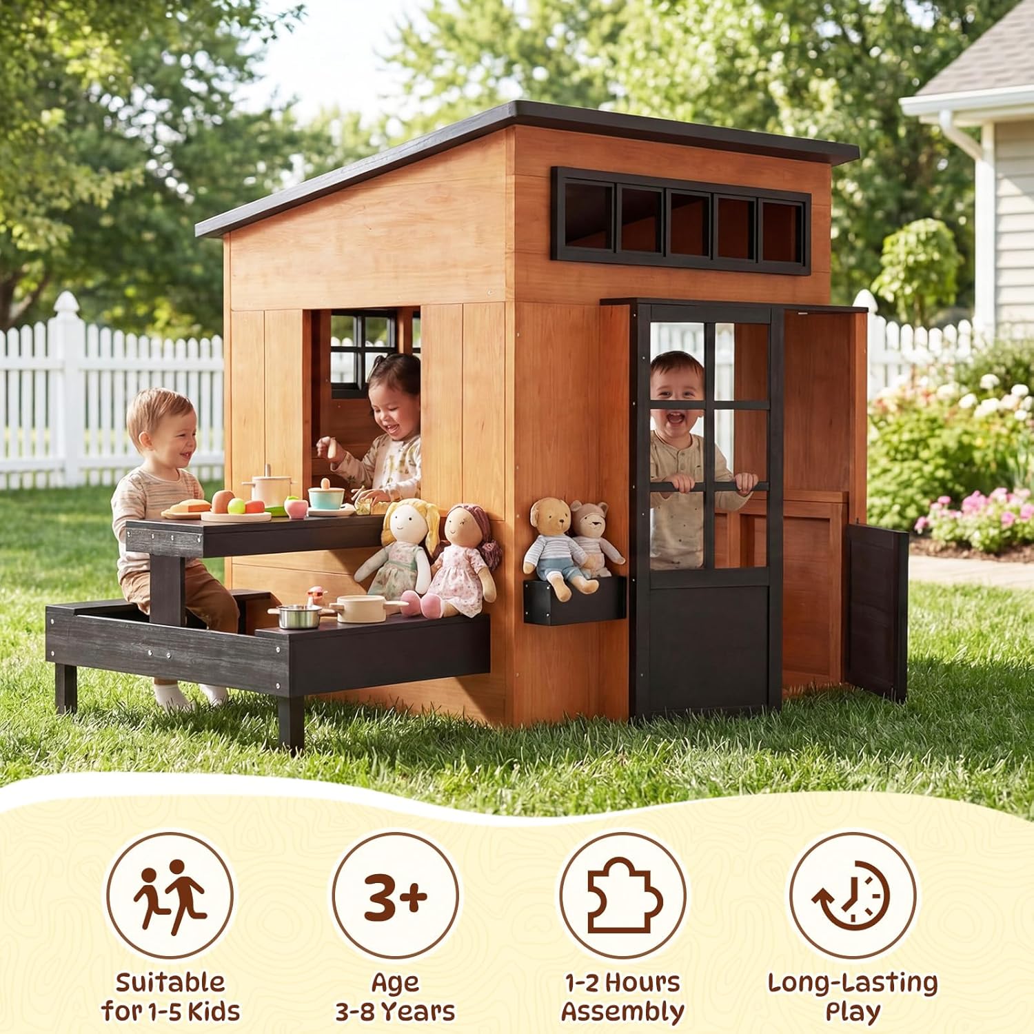 Nordivale Outdoor Playhouse Mo - Kids Outdoor Chalkboard 评论和价格