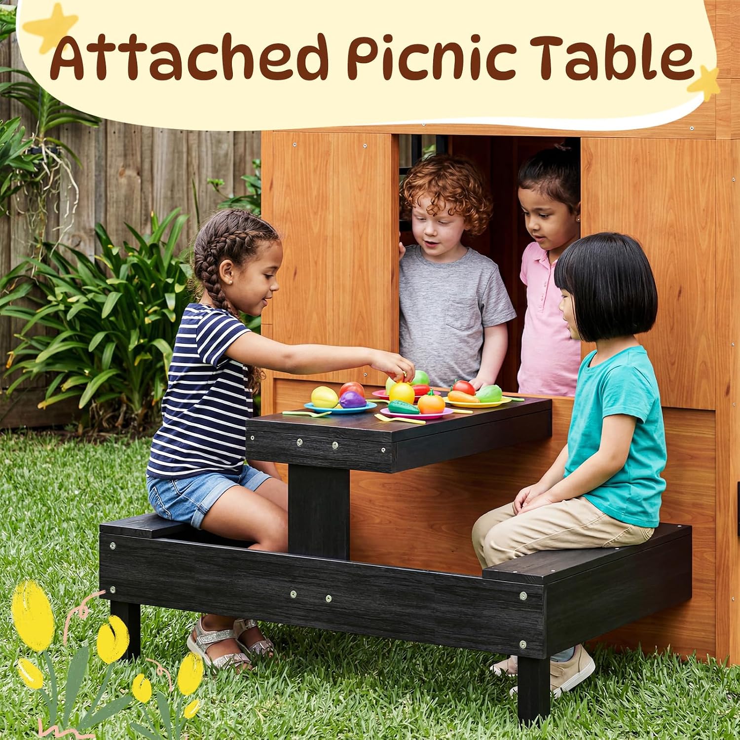 Nordivale Outdoor Playhouse Mo - Kids Outdoor Chalkboard 评论和价格