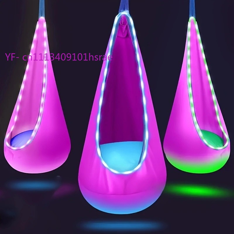 Glowing LED Inflatable Hammock - Kids Outdoor Hammock 评论和价格