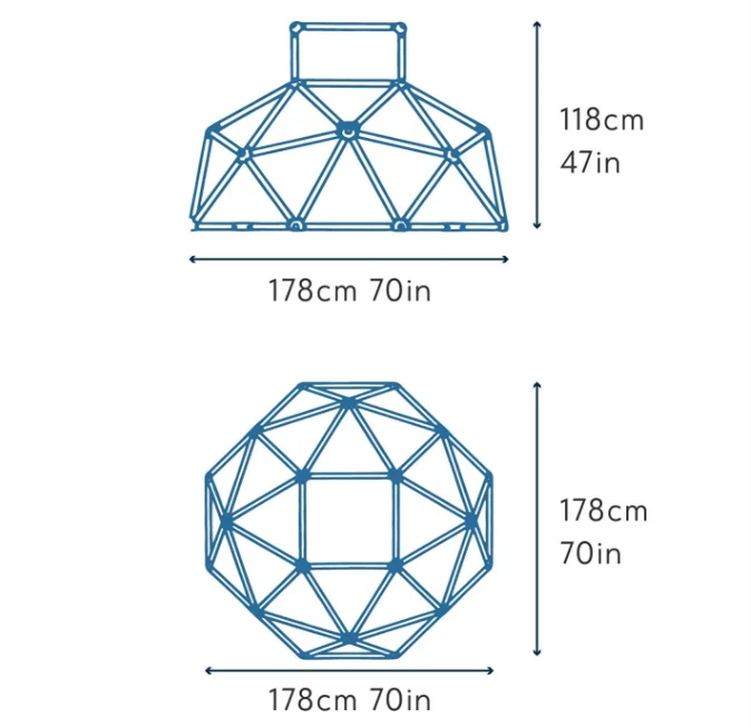 #For Active Outdoor Fun Jungle - Kids Outdoor Jungle Gym Dome 评论和价格