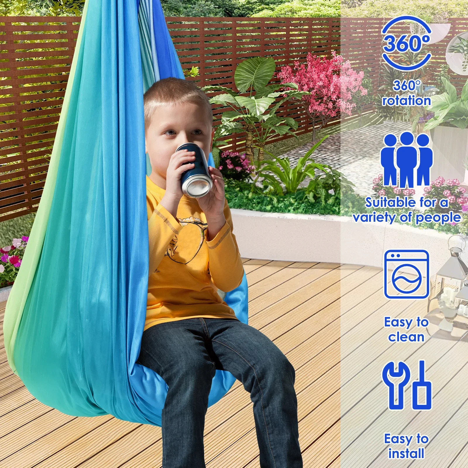 Sensory Swing Comfortable Kids - Kids Outdoor Hammock 评论和价格